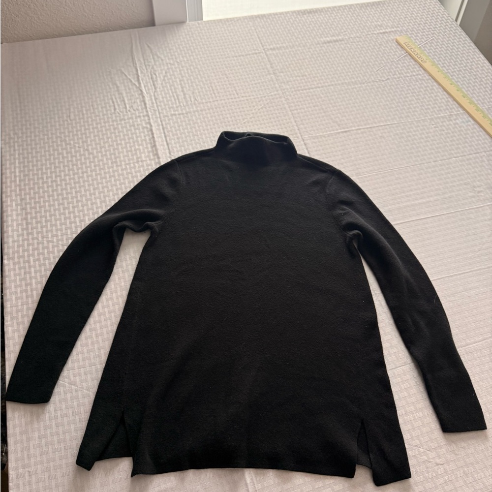 J. Jill Black Wool-Blend Sweater